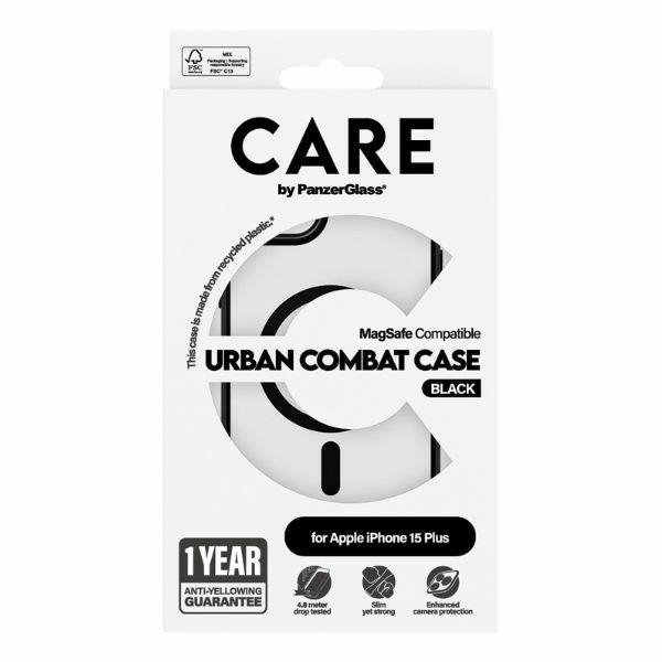Etui CARE by PanzerGlass Flagship Urban  Combat Case iPhone 15 Plus 6,7&quot; MagSafe czarny/black 1427