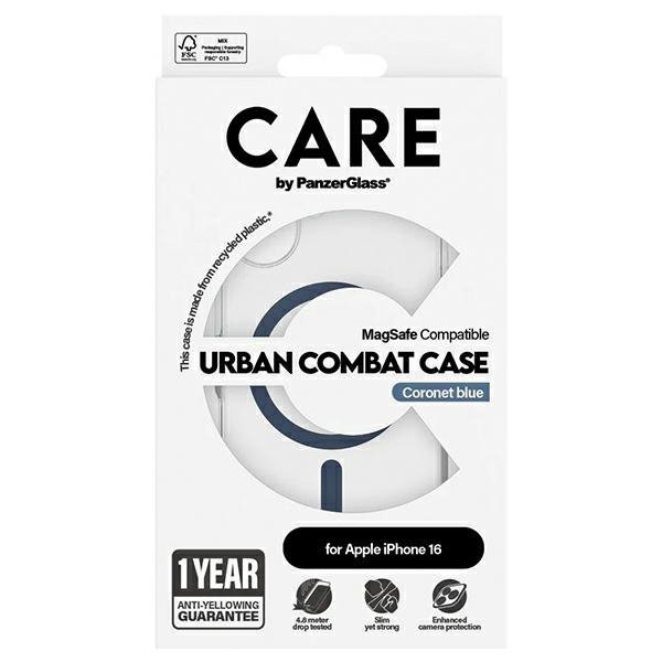 Etui CARE by PanzerGlass Flagship Case   iPhone 16 6,1&quot; niebieski/blue MagSafe 1365