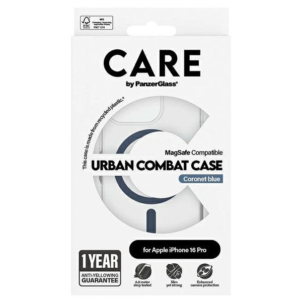 Etui CARE by PanzerGlass Flagship Case   iPhone 16 Pro 6,3&quot; niebieski/blue MagSafe 1366