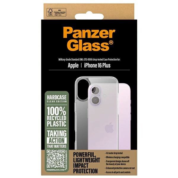 PanzerGlass HardCase iPhone 16 Plus 6.7&quot;przezroczysty/transparent 1289