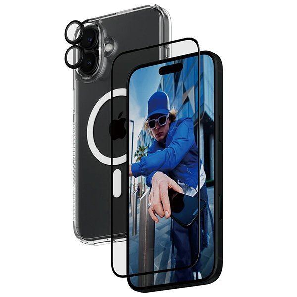 PanzerGlass Bundle 3in1 iPhone 16 Plus6.7&quot; D3O Hardcase + Screen Protector UWF+ Lens B1293+2863+1283