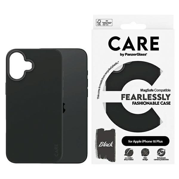 Etui CARE by PanzerGlass Fashion Case    iPhone 16 Plus 6.7&quot; czarny/black MagSafe 1379