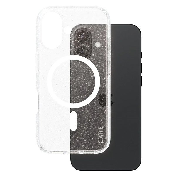 Etui CARE by PanzerGlass Flagship Star   Lit Case iPhone 16 6,1&quot; biały/white MagSafe 1341