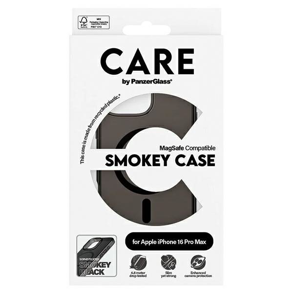 Etui CARE by PanzerGlass Flagship Case   iPhone 16 Pro Max 6.9&quot; dymny/smokey MagSafe 1352