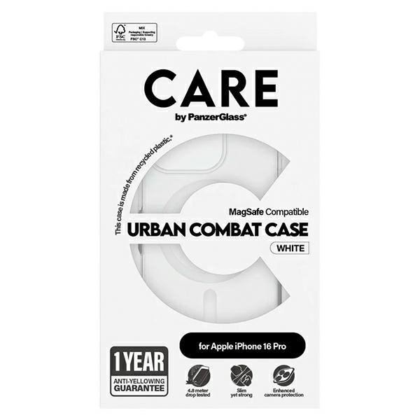 Etui CARE by PanzerGlass Flagship Case   iPhone 16 Pro 6.3&quot; biały/white MagSafe 1338