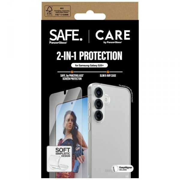 Zestaw ochronny CARE by PanzerGlass      Fashion 2w1 Etui+Szkło do Samsung Galaxy S25+