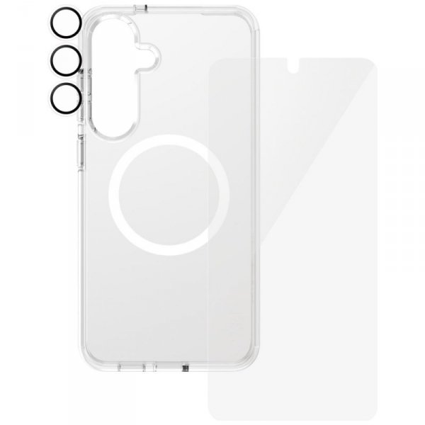 Zestaw ochronny CARE by PanzerGlass      Flagship 3w1 Etui+Szkło+Lens do Samsung Galaxy S25+