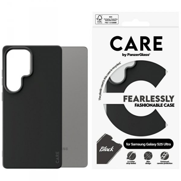 Etui CARE by PanzerGlass Fashion do      Samsung Galaxy S25 Ultra czarny