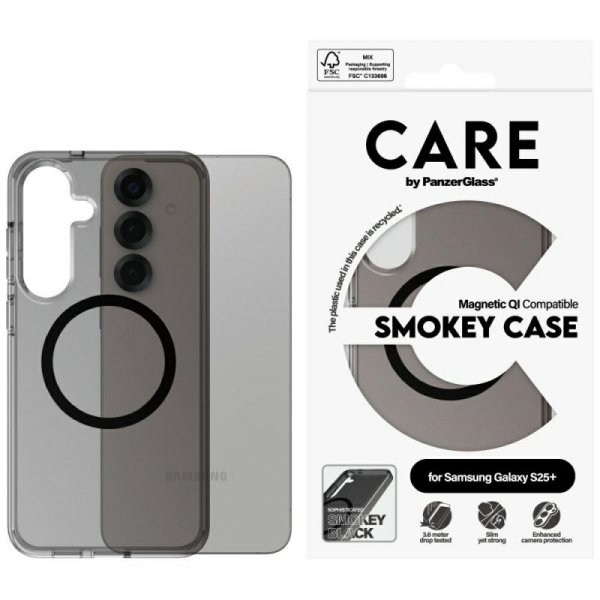 Etui CARE by PanzerGlass Flagship Urban  Combat Black QI do Samsung Galaxy S25+ dymny