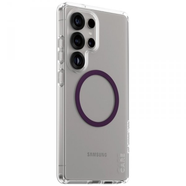 Etui CARE by PanzerGlass Flagship Urban  Combat Purple QI do Samsung Galaxy S25 Ultra przezroczysty