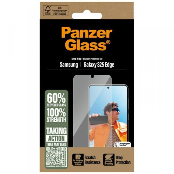 Szkło hartowane PanzerGlass Ultra-Wide   Fit do Samsung Galaxy S25 Edge
