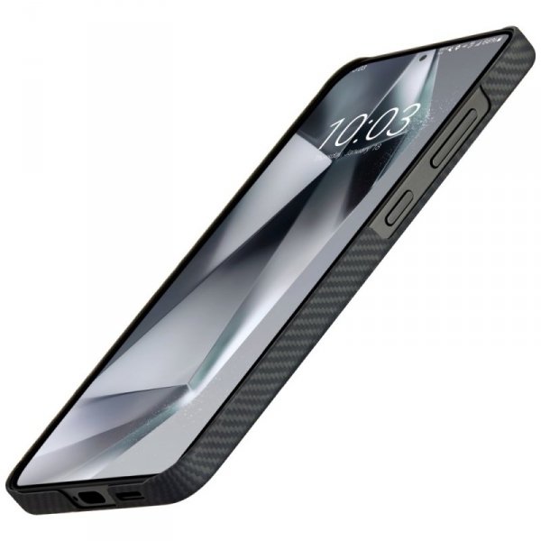 Etui PITAKA Ultra-Slim MagSafe do        Samsung Galaxy S25 czarno szary