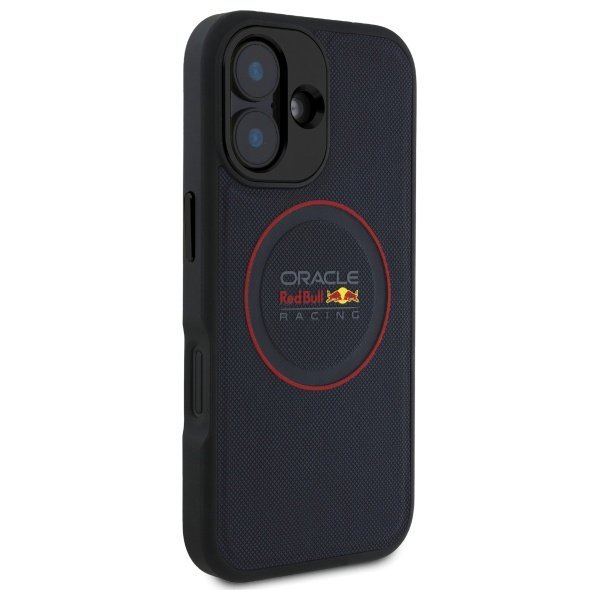 Red Bull RBHMP16M24PUILVR iPhone 16 Plus 6.7&quot; hardcase granatowy/navy Leather Red Ring MagSafe