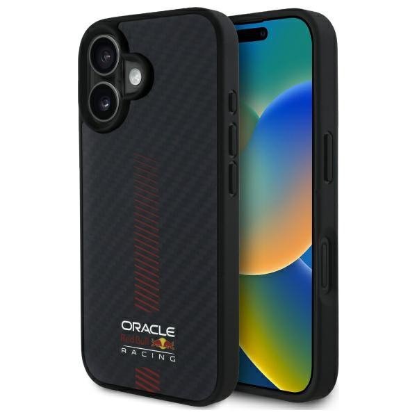 Red Bull RBHMP16M24CFGSMK iPhone 16 Plus 6.7&quot; hardcase czarny/black Carbon Fiber Power Bar MagSafe