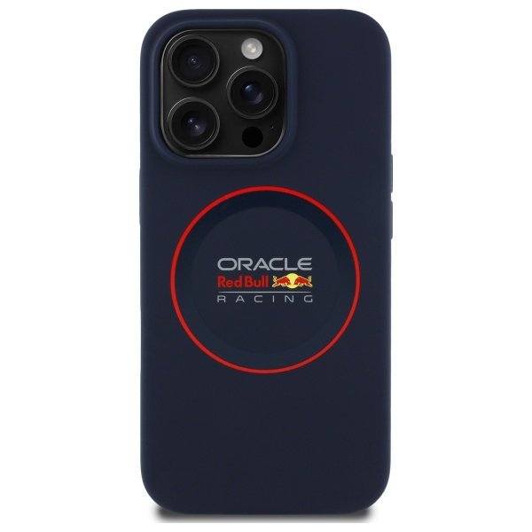 Red Bull RBHMP14L24SIILVR iPhone 14 Pro  6.1&quot; hardcase granatowy/navy Silicone Red Ring MagSafe