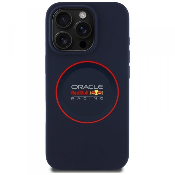 Red Bull RBHMP16X24SIILVR iPhone 16 Pro  Max 6.9&quot; hardcase granatowy/navy Silicone Red Ring MagSafe