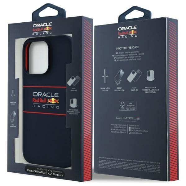 Red Bull RBHMP16X24SIHSRV iPhone 16 Pro  Max 6.9&quot; hardcase granatowy/navy Silicone Horizontal Logo MagSafe
