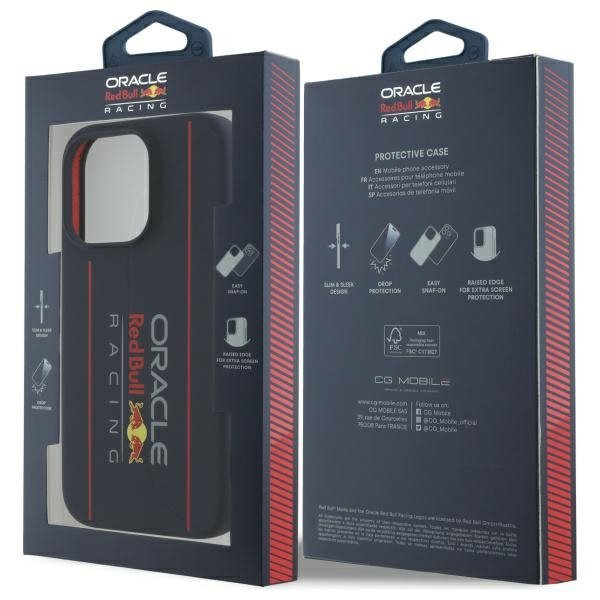 Red Bull RBHMP15L24SIOLRV iPhone 15 Pro  6.1&quot; hardcase granatowy/navy Silicone Vertical Logo MagSafe