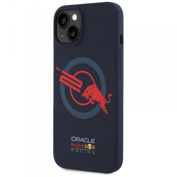 Etui Red Bull HC Silicone ORBR20 Logo    Red Lining do iPhone 15 MagSafe granatowy