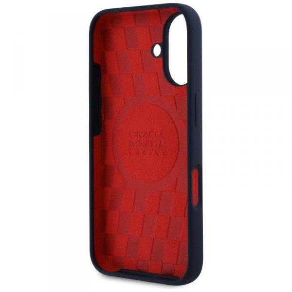 Etui Red Bull HC Silicone ORBR20 Logo    Red Lining do iPhone 16 MagSafe granatowy