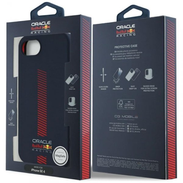 Etui Red Bull Silicone w/ Powerbar       MagSafe do iPhone 16e granatowy