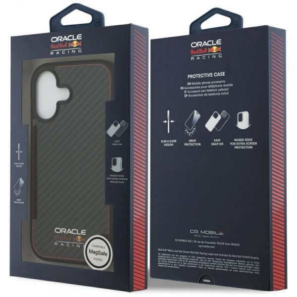Etui Red Bull Kevlar Logo Matt MagSafe   do iPhone 17 czarny