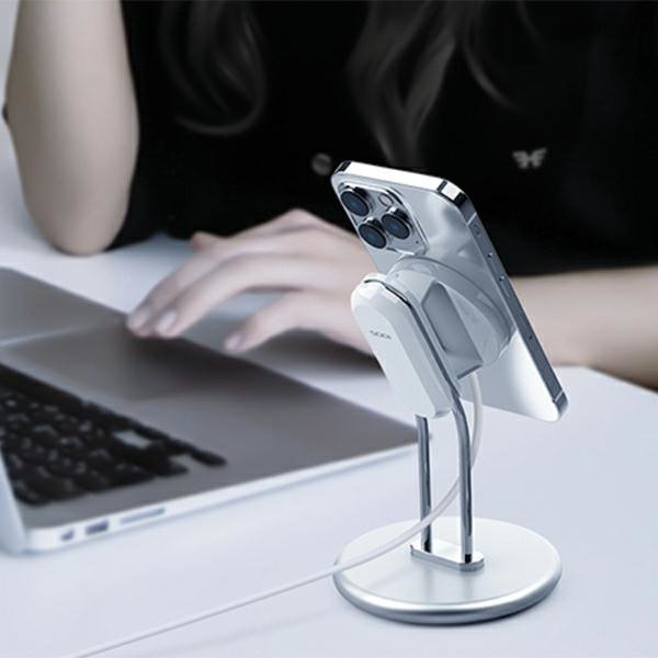 SODI Stojak na telefon SIM-300srebrny/silver MagSafe