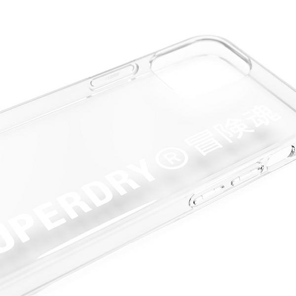 SuperDry Snap iPhone 12 mini Clear Case biały/white 42593