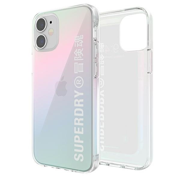 SuperDry Snap iPhone 12 mini Clear CaseGradient 42598