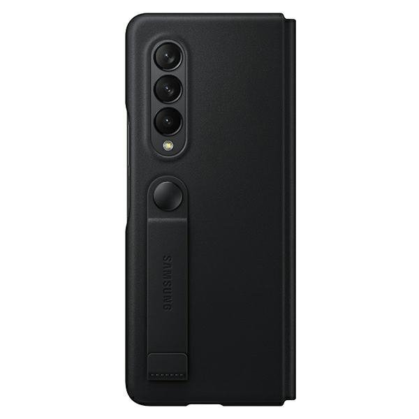 Etui Samsung EF-FF926LBEGWW Z Fold 3czarny/black Leather Flip Cover