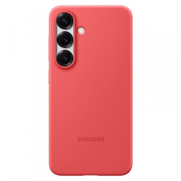 Etui Samsung Silicone do Galaxy S25      czerwony