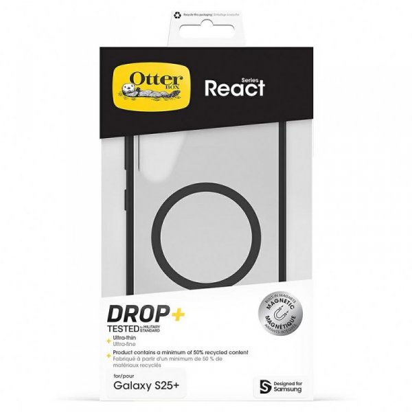 Etui Samsung Otterbox React Magnet do    Galaxy S25+ czarny