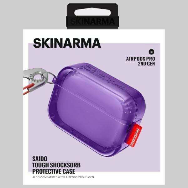 Etui Skinarma Saido do AirPods Pro 2     fioletowy