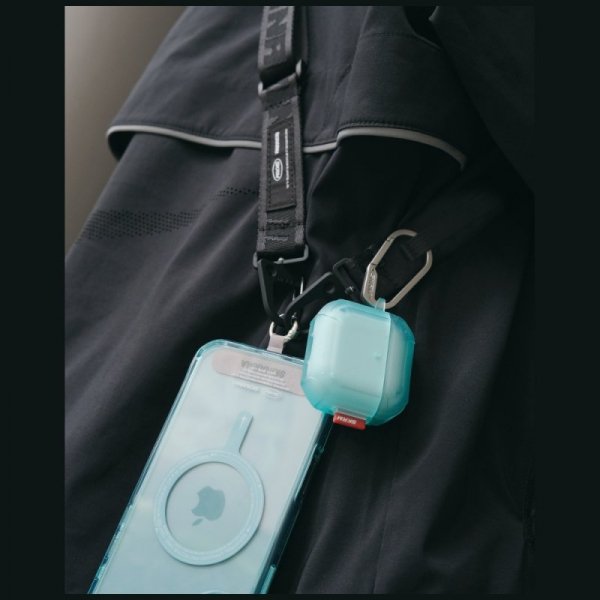 Etui Skinarma Mecha CE do AirPods 4      frost