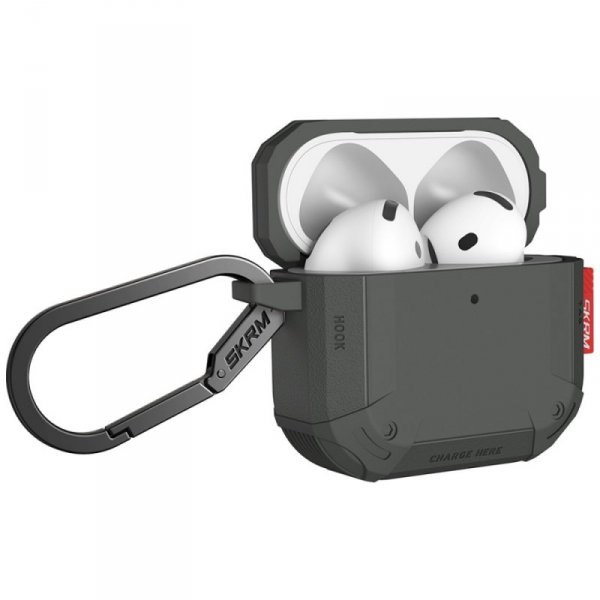 Etui Skinarma Mecha CE do AirPods 4      oliwkowy