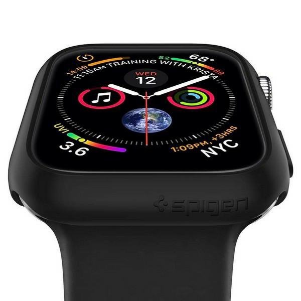 Spigen Thin Fit  Apple Watch 4/5/6//7/SE 44/45mm czarny/black 062CS24474