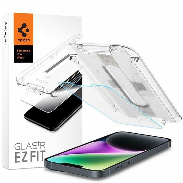 Spigen Glas.TR iPhone 16e/14/13 Pro/13   &quot;EZ FIT&quot; szkło hartowane AGL03724