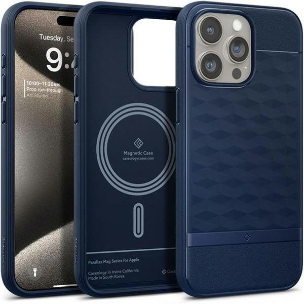 Spigen Caseology Parallax MAG iPhone 15Pro Max 6.7&quot; Magsafe Granatowy/Midnight Blue ACS06615