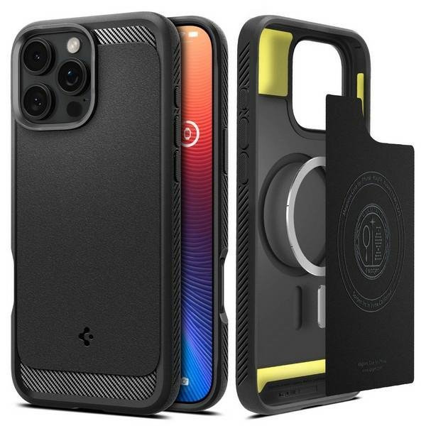 Spigen Rugged Armor iPhone 16 Pro Max    6.9&quot; czarny mat/black matte ACS07986