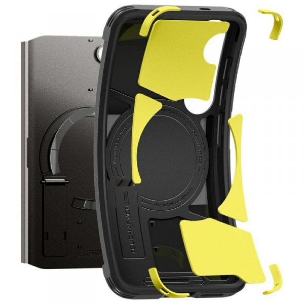 Etui Spigen Tough Armor MagSafe do       Samsung Galaxy S25 szary