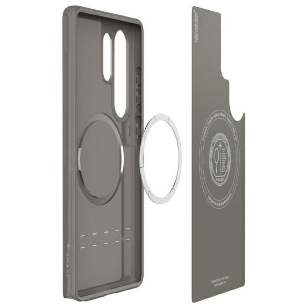 Etui Spigen Parallax Mag MagSafe do      Samsung Galaxy S25 Ultra szary