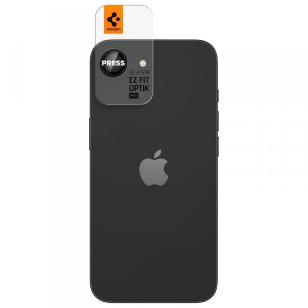 Osłona aparatu Spigen Optik Pro Glas.TR  &quot;EZ FIT&quot; Camera Protector 2szt do iPhone 16e czarny