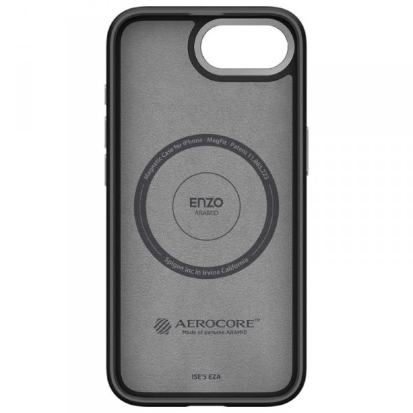 Etui Spigen Enzo Aramid Mag MagSafe do   iPhone 16e czarny