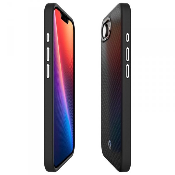 Etui Spigen Enzo Aramid Mag MagSafe do   iPhone 16e czarny
