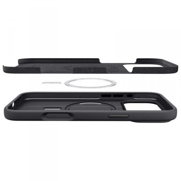 Etui Spigen Silicone Fit MAG MagSafe do  iPhone 17 Pro Max czarny