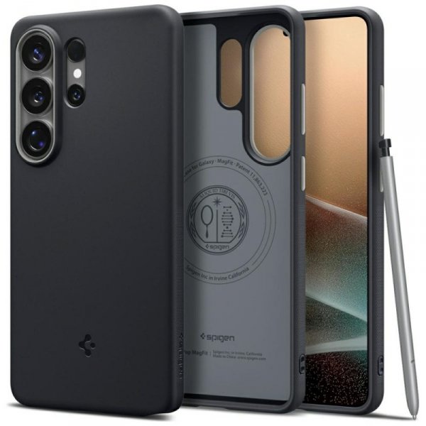 Etui Spigen Nano Pog Mag MagSafe do Samsung Galaxy S26 Ultra black sesame