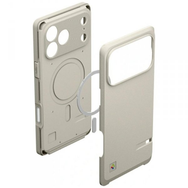 Etui Spigen Classic LS MagSafe do iPhone 17 Pro kamienny