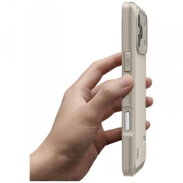 Etui Spigen Classic LS MagSafe do iPhone 17 Pro kamienny