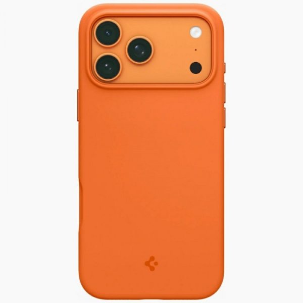 Etui Spigen Silicone Fit MAG MagSafe do  iPhone 17 Pro pomarańczowy