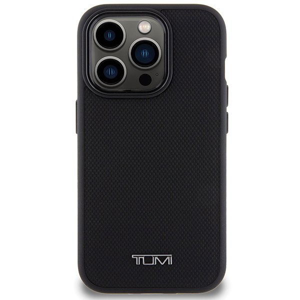 Tumi TUHMP15LRBAK iPhone 15 Pro 6.1&quot; czarny/black hardcase Leather Balistic Pattern MagSafe
